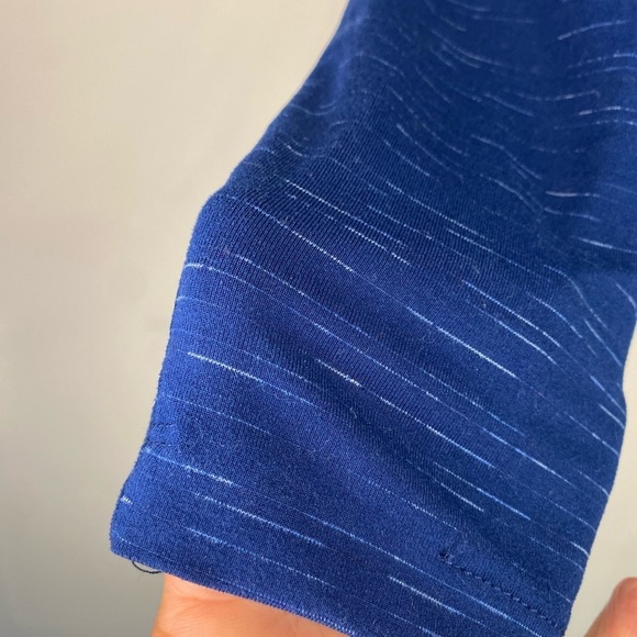 Women's Lady Hagen Blue Quarter Zip Long Sleeve Golf Pull Over Size Small - Picture 11 of 13